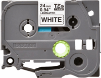 Brother TZe-251CIV Feliratozógép szalag 24mm / 8m - Fehér/Fekete (20db/csomag)