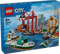 LEGO® City: 60422 - Tengerparti kikötő teherszállító hajóval