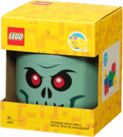 LEGO® Zöld Csontvázfej tároló - Kicsi
