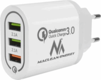 Maclean Energy MCE479W 3xUSB-A Hálózati Adapter - Fehér (18W)