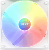 NZXT F140 RGB Core 140mm PWM RGB Rendszerhűtő - Fehér (Bontott)