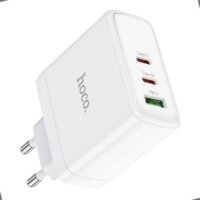 HOCO N30 2x USB-A / USB-C Hálózati töltő - Fehér (65W)