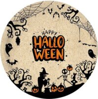 Halloween Papír Tányér 23 cm (10 db)