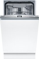 Bosch SPV4HMX10E Serie 4 Beépíthető mosogatógép, 45cm, 10 teríték