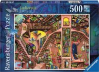 Ravensburger 17484 - A Bolondos Könyvtár kirakó puzzle 500 darabos