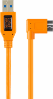 Tether Tools USB-A apa - MicroUSB-B apa 3.0 Adat és töltő kábel - Narancssárga (0.5m)