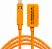 Tether Tools TetherBoost Pro USB-C apa - USB-C anya 3.1 Aktív Hosszabbító Kábel - Narancssárga (5m)