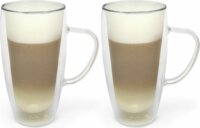 Bredemeijer Latte macchiato dupla falú üveg pohár készlet 400ml 2db