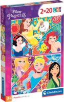 Clementoni 24766 Kinderpuzzle Supercolor - Disney Hercegnők Puzzle 2x20 darabos