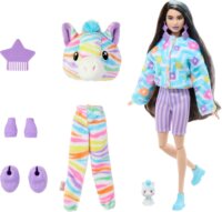 Mattel HRK39 Barbie Cutie Reveal Color Dream Series zebra mintás baba