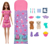 Mattel HXN01 Barbie Kutyus és Pizsama Party Baba