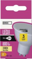 Emos LED Classic Izzó Dimmelhető 7W 800lm 3 000K GU10 - Meleg Fehér