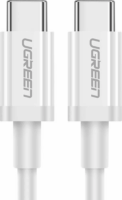 Ugreen US264 USB-C apa - USB-C apa 2.0 Adat és töltő kábel - Fehér (1m)