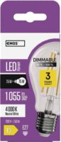 Emos LED Filament Izzó Dimmelhető 7,5W 1055lm 4 000K E27 - Természetes Fehér