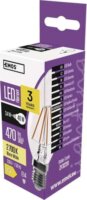 Emos LED Filament Gyertya Izzó 3,4W 470lm 2700K E14 - Meleg Fehér