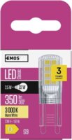 Emos LED Classic JC Izzó 2,5W 350lm 3 000K G9 - Meleg Fehér