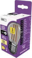 Emos LED Filament Mini Globe Izzó 3,4W 470lm 2700K E27 - Meleg Fehér