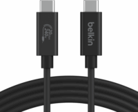 Belkin Connect USB-C apa - USB-C apa 4.0 Adat és töltő kábel - Fekete (2m)