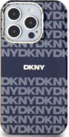 DKNY iPhone 14 Pro MagSafe Mintás középcsíkkal PC TPU Telefon tok - Kék