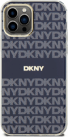 DKNY iPhone 12 / 12 Pro MagSafe Mintás középcsíkkal PC TPU Telefon tok - Kék