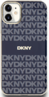 DKNY iPhone 11 MagSafe Mintás középcsíkkal PC TPU Telefon tok - Kék