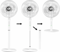 ECG FS 410 2in1 Asztali/Álló ventilátor - Fehér