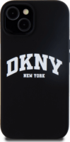 DKNY iPhone 13 MagSafe Arch LOGO keménykeretes Szilikon Telefon tok - Fekete