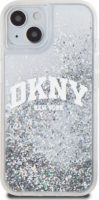 DKNY iPhone 14 Arch LOGO Glitter műanyag Telefon tok - Átlátszó