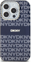 DKNY iPhone 13 / 14 / 15 MagSafe Mintás középcsíkkal PC TPU Telefon tok - Kék