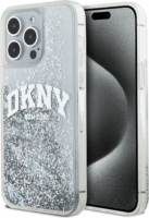 DKNY iPhone 15 Pro Max Arch LOGO Glitter műanyag Telefon tok - Fehér