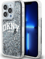 DKNY iPhone 15 Pro Arch LOGO Glitter műanyag Telefon tok - Fekete