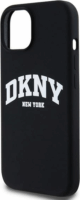 DKNY iPhone 12 / 12 Pro MagSafe Arch LOGO keménykeretes Szilikon Telefon tok - Fekete