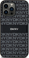 DKNY Samsung S24 Ultra / S928 Ismétlődő mintás PU Bőr Telefon tok - Fekete