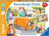 Ravensburger Kis felfedezők: Szemétszállítás 2 x 12 darabos tiptoi Oktató Puzzle