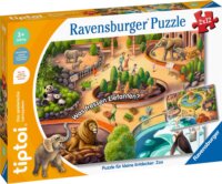 Ravensburger 00138 - Tiptoi Kis Felfedezőknek: Állatkert Puzzle 2x12 darabos