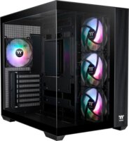 Thermaltake View 380 TG ARGB Midi Torony számítógépház Üveg oldallappal - Fekete