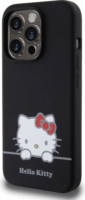 Hello Kitty Liquid Silicone Daydreaming Logo iPhone 15 Pro telefon tok - Fekete