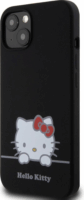 Hello Kitty Liquid Silicone Daydreaming Logo iPhone 13 telefon tok - Fekete