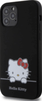 Hello Kitty Liquid Silicone Daydreaming Logo iPhone 12 / 12 Pro telefon tok - Fekete