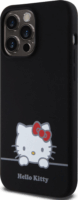 Hello Kitty Liquid Silicone Daydreaming Logo iPhone 15 Pro Max telefon tok - Fekete