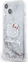 Hello Kitty Liquid Glitter Electroplating Head Logo iPhone 13 telefon tok - Átlátszó