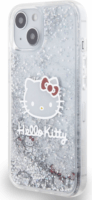 Hello Kitty Liquid Glitter Electroplating Head Logo iPhone 12 / 12 Pro telefon tok - Átlátszó