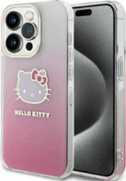 Hello Kitty IML Gradient Electrop Kitty Head iPhone 15 Pro Max telefon tok - Pink