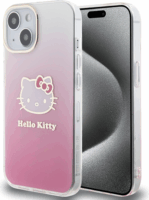 Hello Kitty IML Gradient Electrop Kitty Head iPhone 15 telefon tok - Pink