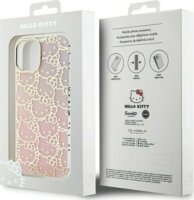 Hello Kitty IML Gradient Electrop Crowded Kitty Head iPhone 15 telefon tok - Pink