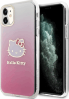 Hello Kitty IML Gradient Electrop Kitty Head iPhone 11 / XR telefon tok - Pink