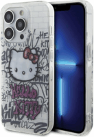 Hello Kitty IML Kitty On Bricks Graffiti iPhone 15 Pro telefon tok - Fehér