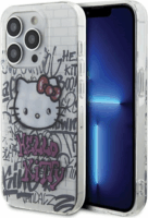 Hello Kitty IML Kitty On Bricks Graffiti iPhone 14 Pro Max telefon tok - Fehér