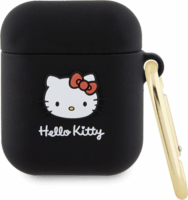 Hello Kitty 3D Kitty Head Airpods 1 / 2 Szilikon tok - Fekete