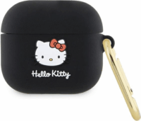 Hello Kitty 3D Kitty Head Airpods 3 Szilikon tok - Fekete